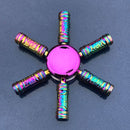 Colorful Zinc Alloy Fidget Spinner Gyro Toys R188 Metal Bearing Rainbow Hand Spinner  Focus Toys For Adult Kids Christmas Gifts