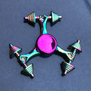 Colorful Zinc Alloy Fidget Spinner Gyro Toys R188 Metal Bearing Rainbow Hand Spinner  Focus Toys For Adult Kids Christmas Gifts
