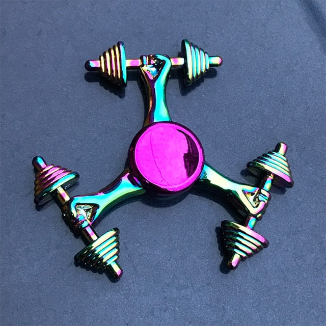 Colorful Zinc Alloy Fidget Spinner Gyro Toys R188 Metal Bearing Rainbow Hand Spinner  Focus Toys For Adult Kids Christmas Gifts