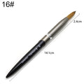 TIANMI kolinsky D Nail Brush Crystal Pen Pure Kolinsky Hair Acrylic Round Nail Brush Size 4/6/8/10/12/14/28 Nail Tool  2020
