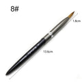 TIANMI kolinsky D Nail Brush Crystal Pen Pure Kolinsky Hair Acrylic Round Nail Brush Size 4/6/8/10/12/14/28 Nail Tool  2020