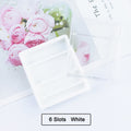 20 Slots Clear Nail Drill Bit Brush Plastic Storage Box Holder Container Manicure Cutters Display Nail Accessories Nail Art Tool