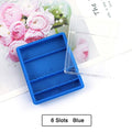 20 Slots Clear Nail Drill Bit Brush Plastic Storage Box Holder Container Manicure Cutters Display Nail Accessories Nail Art Tool