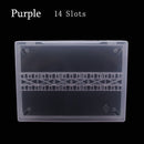 20 Slots Clear Nail Drill Bit Brush Plastic Storage Box Holder Container Manicure Cutters Display Nail Accessories Nail Art Tool