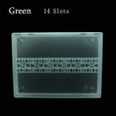 20 Slots Clear Nail Drill Bit Brush Plastic Storage Box Holder Container Manicure Cutters Display Nail Accessories Nail Art Tool