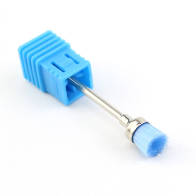 20 Slots Clear Nail Drill Bit Brush Plastic Storage Box Holder Container Manicure Cutters Display Nail Accessories Nail Art Tool