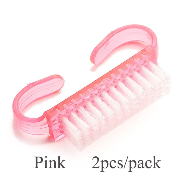 20 Slots Clear Nail Drill Bit Brush Plastic Storage Box Holder Container Manicure Cutters Display Nail Accessories Nail Art Tool