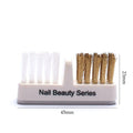 20 Slots Clear Nail Drill Bit Brush Plastic Storage Box Holder Container Manicure Cutters Display Nail Accessories Nail Art Tool
