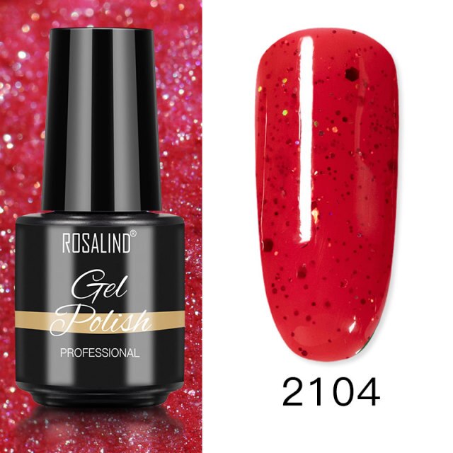 ROSALIND Gel Polish Red Nude Series Polish All For Manicure Nails Art Semi Permanent Gel UV LED Soff Off Hybrid Varnishes