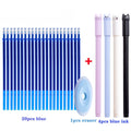 25 pcs/set Erasable Gel Pen Refills Rod 0.5mm Washable Handle Magic Erasable Pen for School Pen Writing Tools Kawaii Stationery