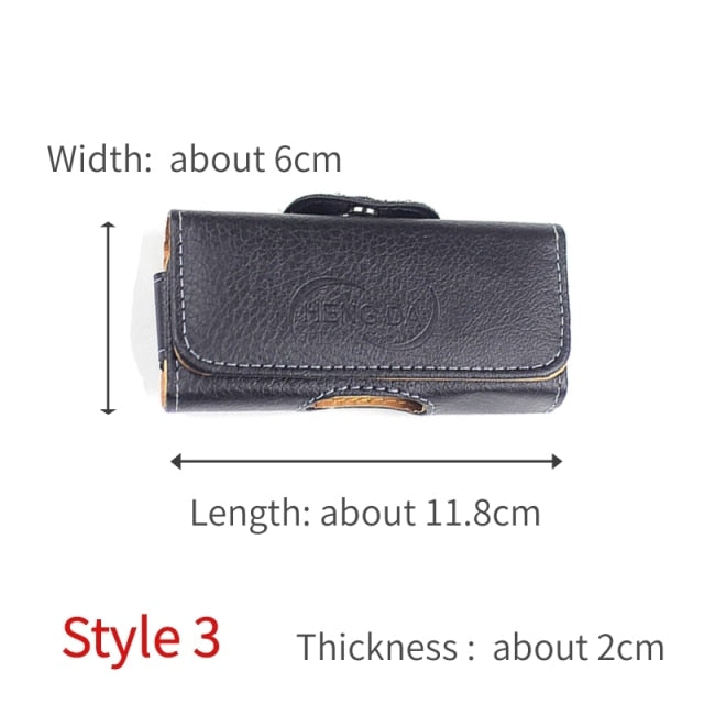 Universal 2.6-6.0 Inch Anti-drop Mobile Phone Waist Belt Clip Bags Case Cover for iPhone Samsung Huawei with Magnetic Buckle