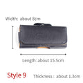 Universal 2.6-6.0 Inch Anti-drop Mobile Phone Waist Belt Clip Bags Case Cover for iPhone Samsung Huawei with Magnetic Buckle