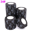 1 Pcs Printed Medical Self Adhesive Elastic Bandage 4.5m Colorful Sports Wrap Tape for Finger Joint Knee First Aid Kit Pet Tape