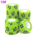 1 Pcs Printed Medical Self Adhesive Elastic Bandage 4.5m Colorful Sports Wrap Tape for Finger Joint Knee First Aid Kit Pet Tape