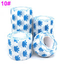 1 Pcs Printed Medical Self Adhesive Elastic Bandage 4.5m Colorful Sports Wrap Tape for Finger Joint Knee First Aid Kit Pet Tape