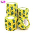 1 Pcs Printed Medical Self Adhesive Elastic Bandage 4.5m Colorful Sports Wrap Tape for Finger Joint Knee First Aid Kit Pet Tape