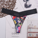 8color Gift full beautiful lace Women's Sexy lingerie Thongs G-string Underwear Panties Briefs Ladies T-back  1pcs/Lot 169