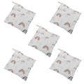 5 Pcs Baby Towels Muslin Cloth Hand Face Wipes Saliva Bib Handkerchief Washcloth 54DA