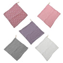5 Pcs Baby Towels Muslin Cloth Hand Face Wipes Saliva Bib Handkerchief Washcloth 54DA