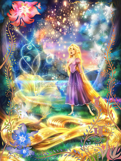 Diamond Painting Disney Princess Characters 5D DIY Art Cartoon Portrait Mosaic Hobby Full Square Round Drill Home Mural Decor