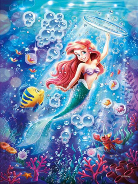 Diamond Painting Disney Princess Characters 5D DIY Art Cartoon Portrait Mosaic Hobby Full Square Round Drill Home Mural Decor
