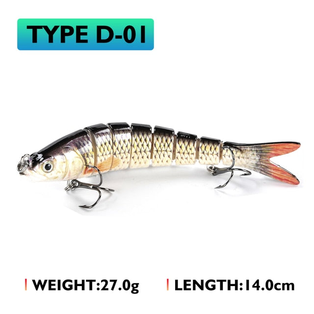 Oddfisher 10/14cm Fishing Lure Jointed Sinking Wobbler For Pike Swimbait Crankbait Trout Bass Fishing Accessories Tackle Bait