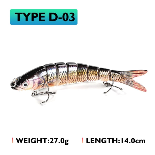 Oddfisher 10/14cm Fishing Lure Jointed Sinking Wobbler For Pike Swimbait Crankbait Trout Bass Fishing Accessories Tackle Bait