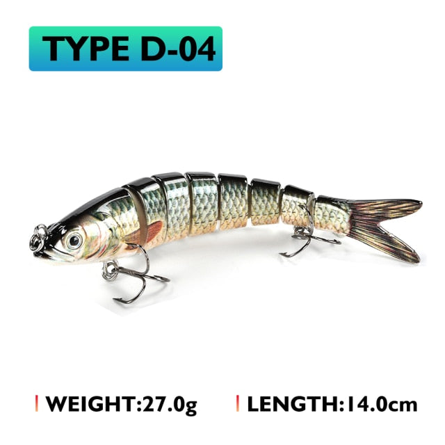 Oddfisher 10/14cm Fishing Lure Jointed Sinking Wobbler For Pike Swimbait Crankbait Trout Bass Fishing Accessories Tackle Bait