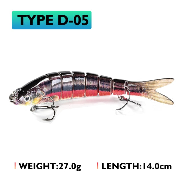 Oddfisher 10/14cm Fishing Lure Jointed Sinking Wobbler For Pike Swimbait Crankbait Trout Bass Fishing Accessories Tackle Bait