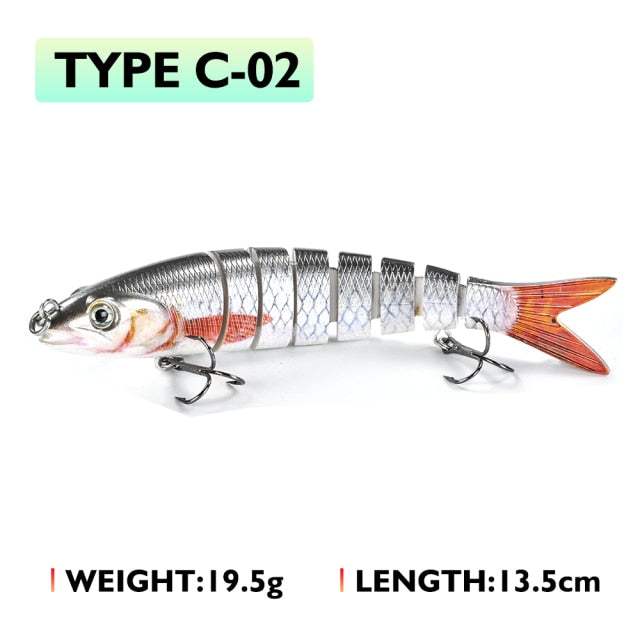 Oddfisher 10/14cm Fishing Lure Jointed Sinking Wobbler For Pike Swimbait Crankbait Trout Bass Fishing Accessories Tackle Bait