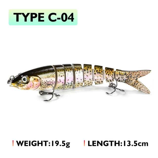 Oddfisher 10/14cm Fishing Lure Jointed Sinking Wobbler For Pike Swimbait Crankbait Trout Bass Fishing Accessories Tackle Bait