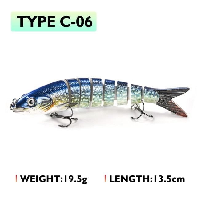 Oddfisher 10/14cm Fishing Lure Jointed Sinking Wobbler For Pike Swimbait Crankbait Trout Bass Fishing Accessories Tackle Bait
