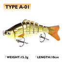 Oddfisher 10/14cm Fishing Lure Jointed Sinking Wobbler For Pike Swimbait Crankbait Trout Bass Fishing Accessories Tackle Bait
