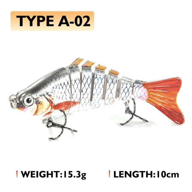 Oddfisher 10/14cm Fishing Lure Jointed Sinking Wobbler For Pike Swimbait Crankbait Trout Bass Fishing Accessories Tackle Bait