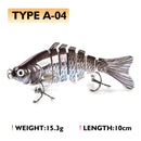 Oddfisher 10/14cm Fishing Lure Jointed Sinking Wobbler For Pike Swimbait Crankbait Trout Bass Fishing Accessories Tackle Bait