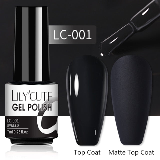 LILYCUTE Nail Gel Polish UV Semi Permanent Ice Purple Serise Nail Art All For Manicure LED Gel Base Top Coat Gel Varnish Polish