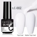 LILYCUTE Nail Gel Polish UV Semi Permanent Ice Purple Serise Nail Art All For Manicure LED Gel Base Top Coat Gel Varnish Polish