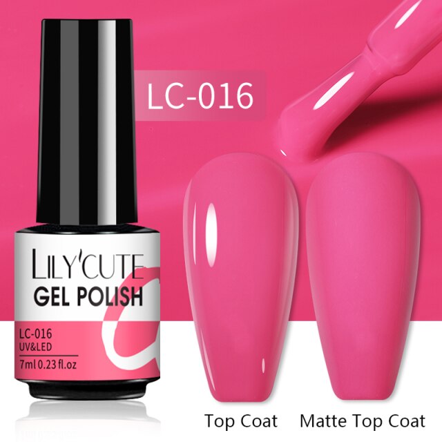 LILYCUTE Nail Gel Polish UV Semi Permanent Ice Purple Serise Nail Art All For Manicure LED Gel Base Top Coat Gel Varnish Polish