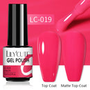 LILYCUTE Nail Gel Polish UV Semi Permanent Ice Purple Serise Nail Art All For Manicure LED Gel Base Top Coat Gel Varnish Polish