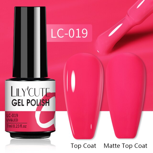 LILYCUTE Nail Gel Polish UV Semi Permanent Ice Purple Serise Nail Art All For Manicure LED Gel Base Top Coat Gel Varnish Polish