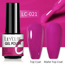 LILYCUTE Nail Gel Polish UV Semi Permanent Ice Purple Serise Nail Art All For Manicure LED Gel Base Top Coat Gel Varnish Polish
