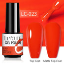 LILYCUTE Nail Gel Polish UV Semi Permanent Ice Purple Serise Nail Art All For Manicure LED Gel Base Top Coat Gel Varnish Polish