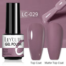 LILYCUTE Nail Gel Polish UV Semi Permanent Ice Purple Serise Nail Art All For Manicure LED Gel Base Top Coat Gel Varnish Polish