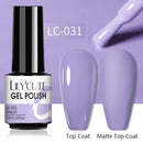 LILYCUTE Nail Gel Polish UV Semi Permanent Ice Purple Serise Nail Art All For Manicure LED Gel Base Top Coat Gel Varnish Polish