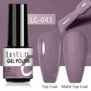 LILYCUTE Nail Gel Polish UV Semi Permanent Ice Purple Serise Nail Art All For Manicure LED Gel Base Top Coat Gel Varnish Polish