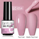 LILYCUTE Nail Gel Polish UV Semi Permanent Ice Purple Serise Nail Art All For Manicure LED Gel Base Top Coat Gel Varnish Polish