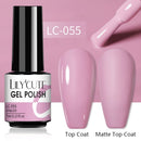 LILYCUTE Nail Gel Polish UV Semi Permanent Ice Purple Serise Nail Art All For Manicure LED Gel Base Top Coat Gel Varnish Polish