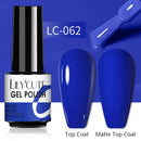 LILYCUTE Nail Gel Polish UV Semi Permanent Ice Purple Serise Nail Art All For Manicure LED Gel Base Top Coat Gel Varnish Polish