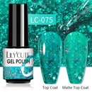 LILYCUTE Nail Gel Polish UV Semi Permanent Ice Purple Serise Nail Art All For Manicure LED Gel Base Top Coat Gel Varnish Polish