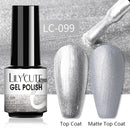 LILYCUTE Nail Gel Polish UV Semi Permanent Ice Purple Serise Nail Art All For Manicure LED Gel Base Top Coat Gel Varnish Polish